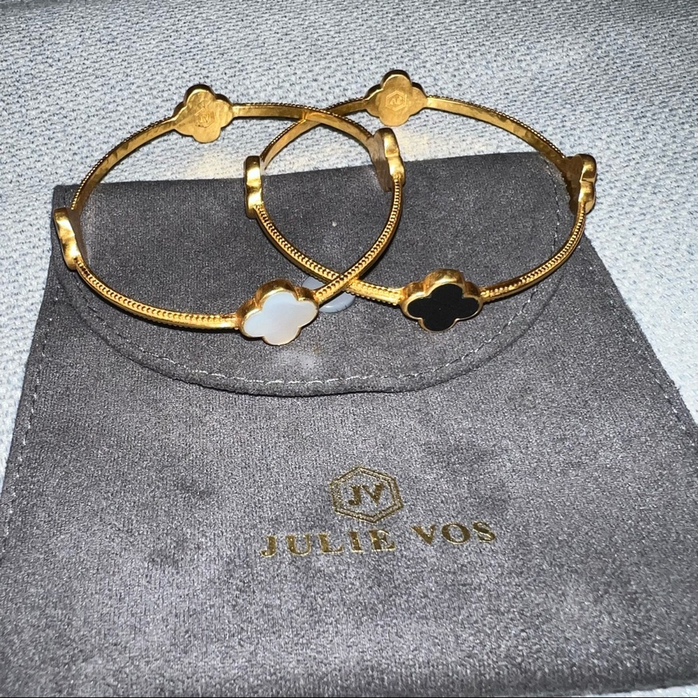 Set (black & white) Julie Vos Chloe Bracelets… retails $155 each bracelet
